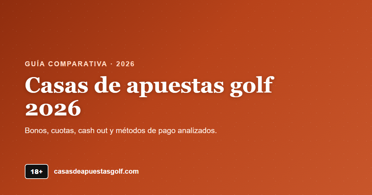 Casas de apuestas golf