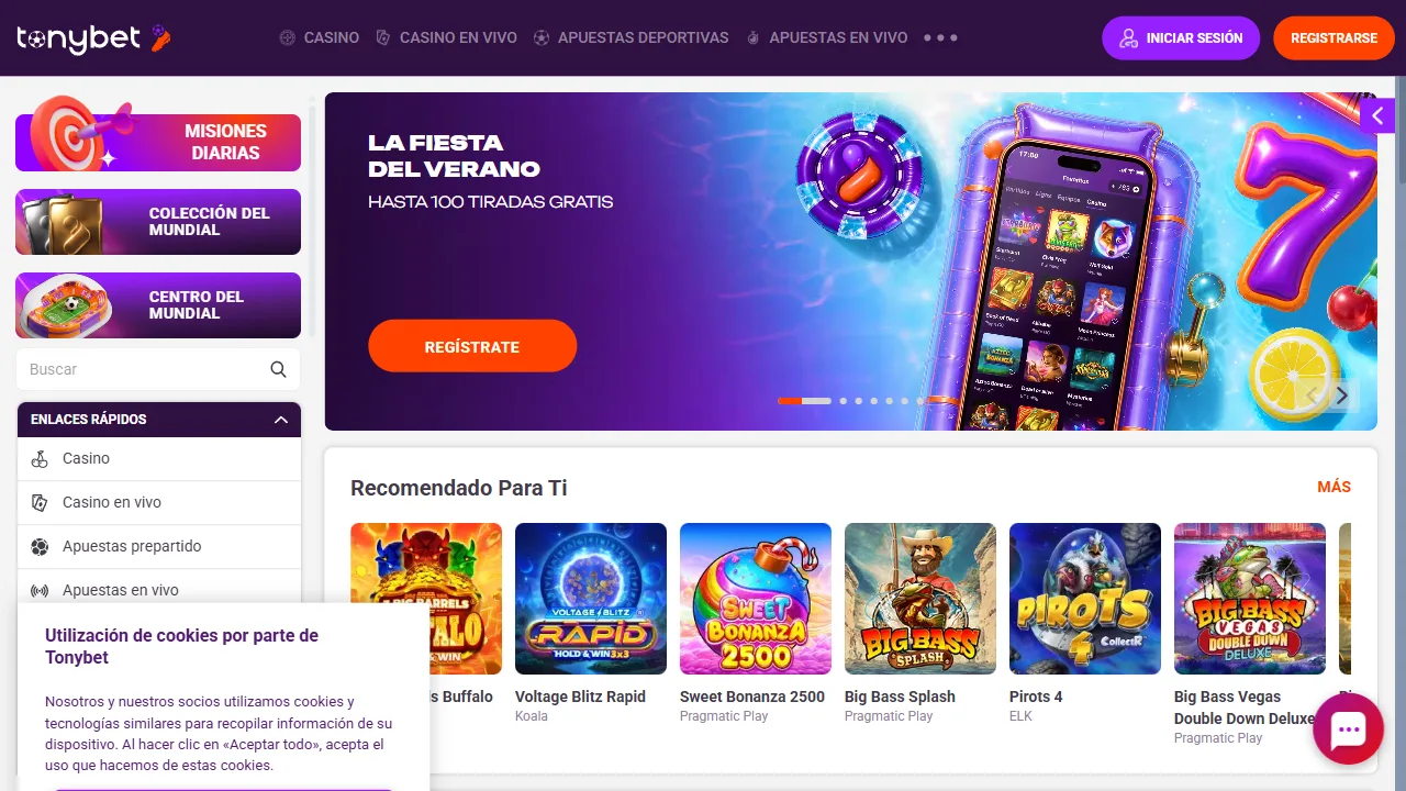 Captura 1 de Tonybet