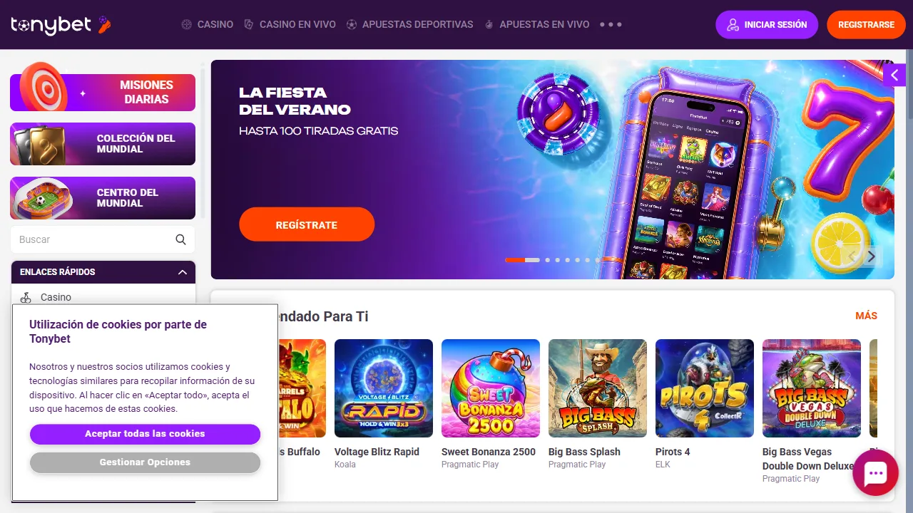 Captura 3 de Tonybet